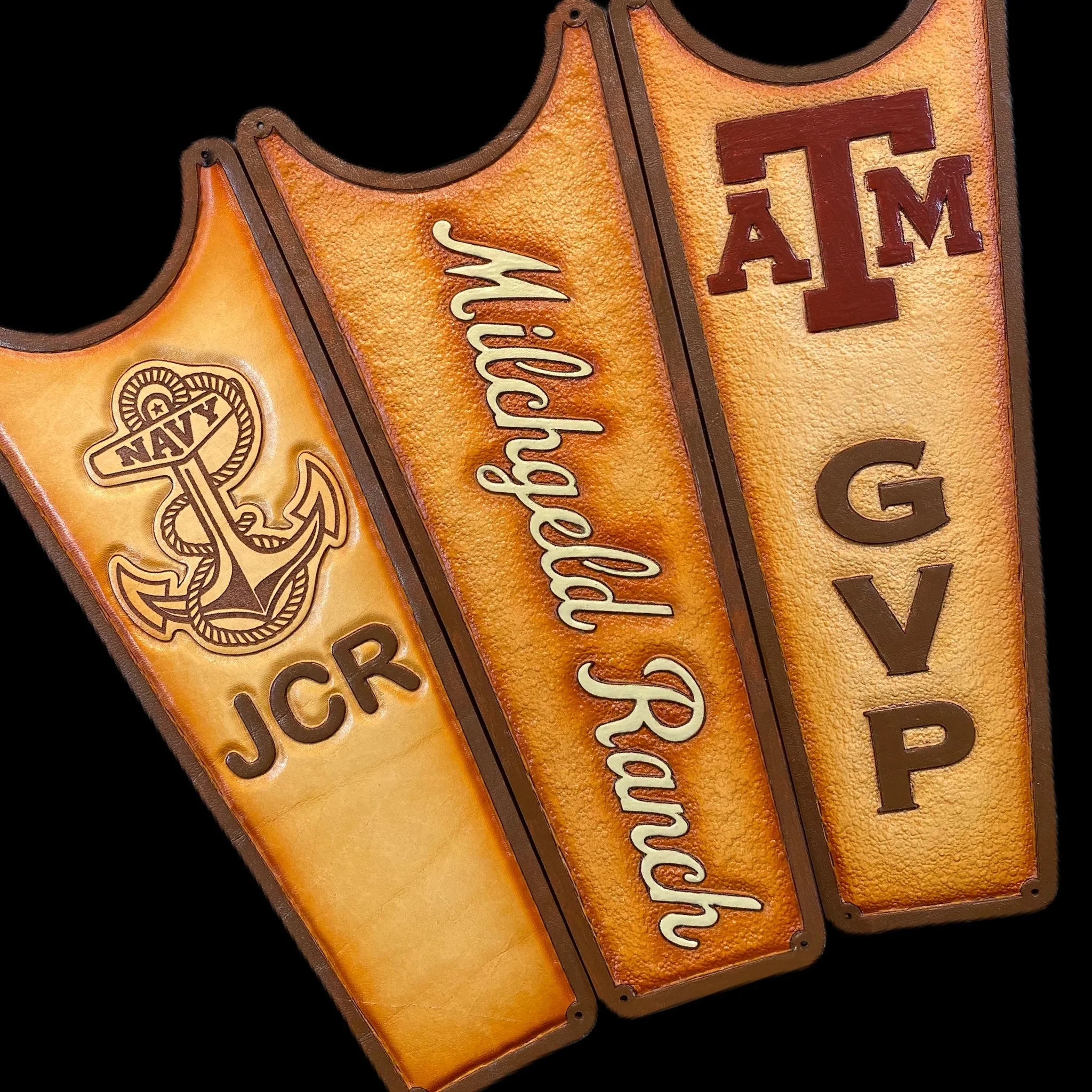 Custom Boot Jack (Hand-Tooled & Color)