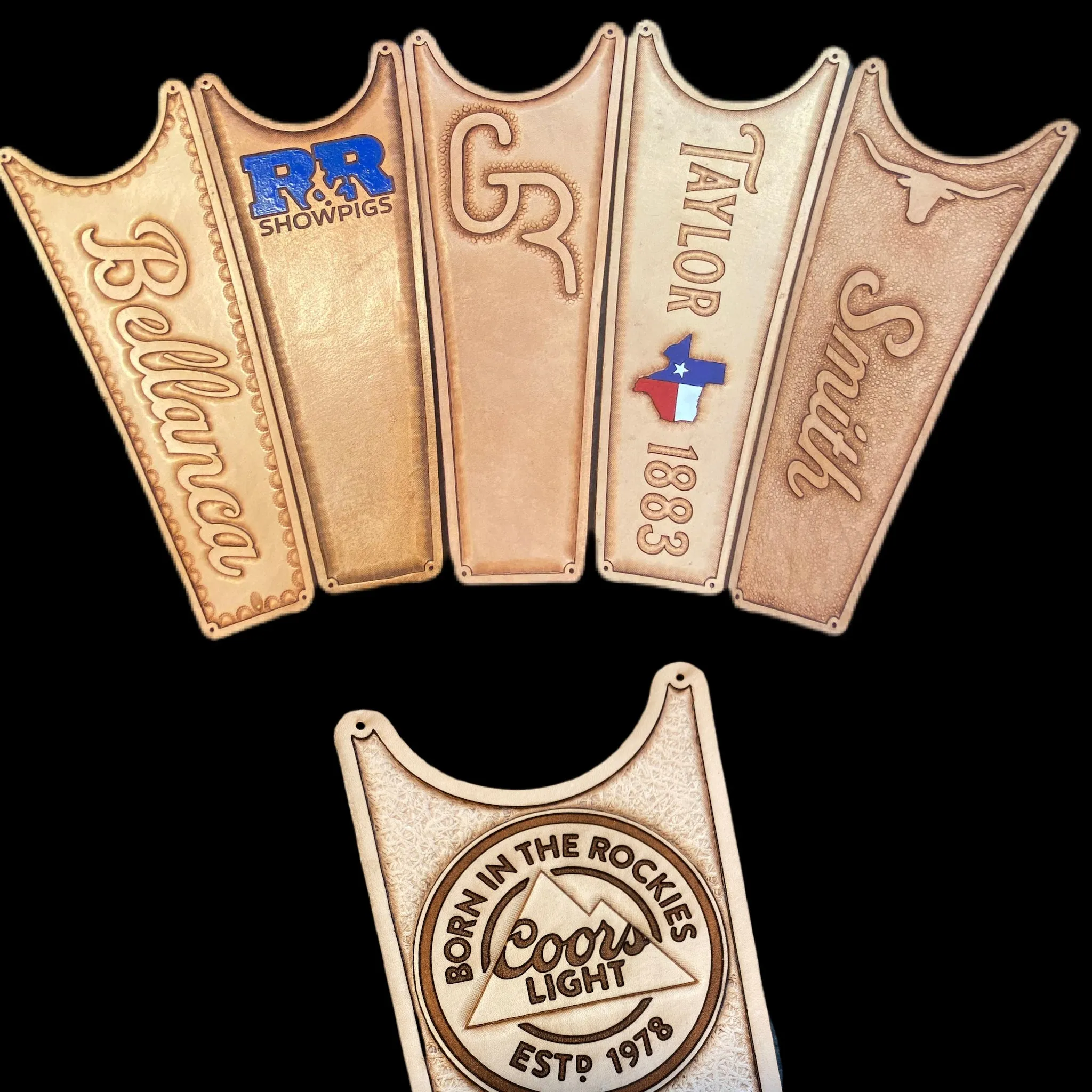 Custom Boot Jack (Hand-Tooled & Color)