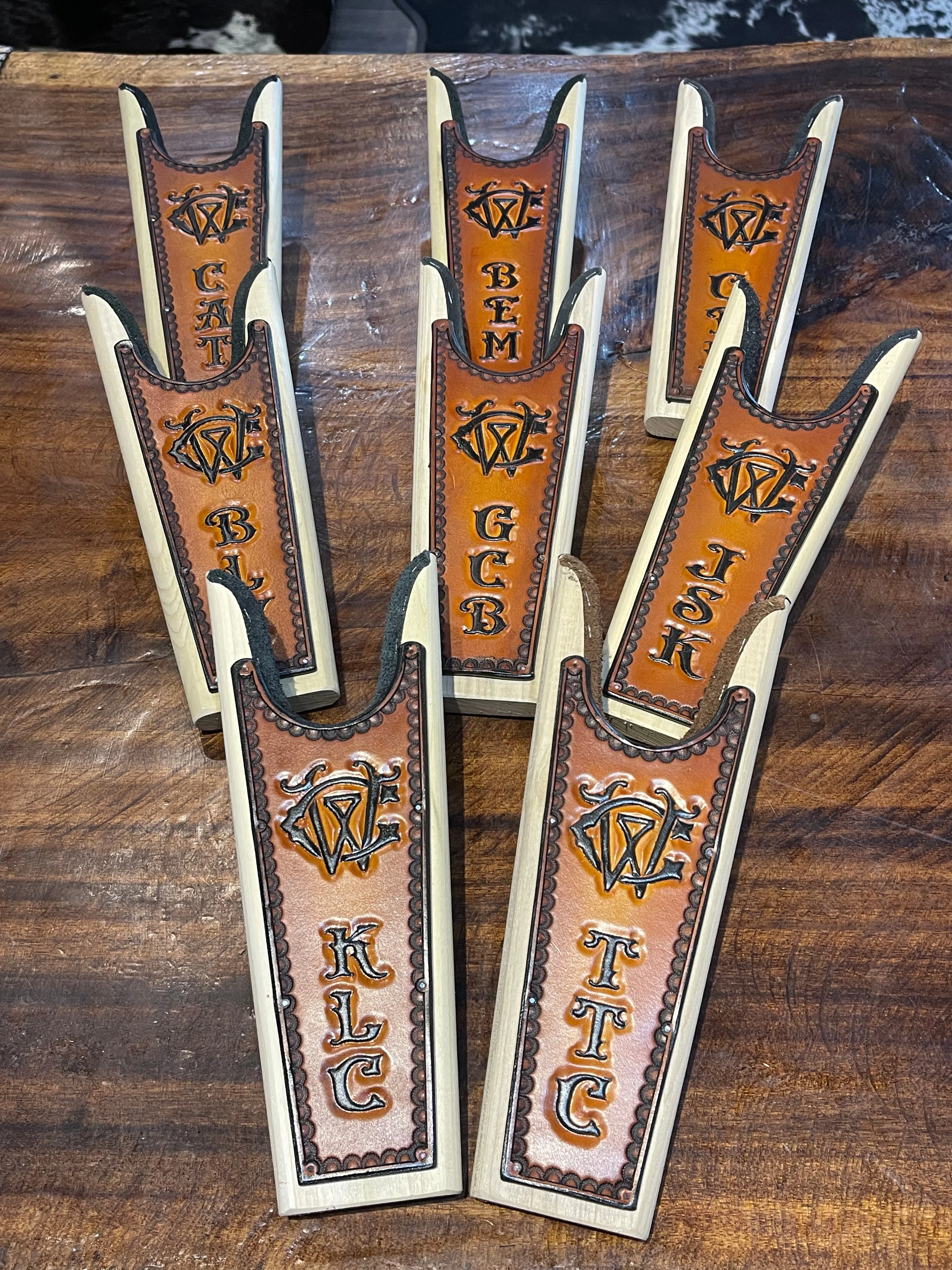 Custom Boot Jack (Hand-Tooled & Color)