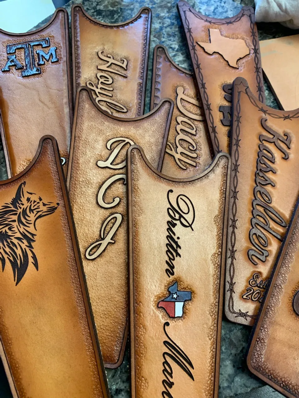 Custom Boot Jack (Hand-Tooled & Color)