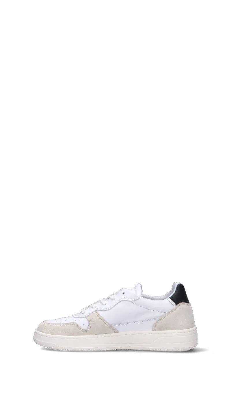D.A.T.E. Sneaker donna bianca/nera in pelle
