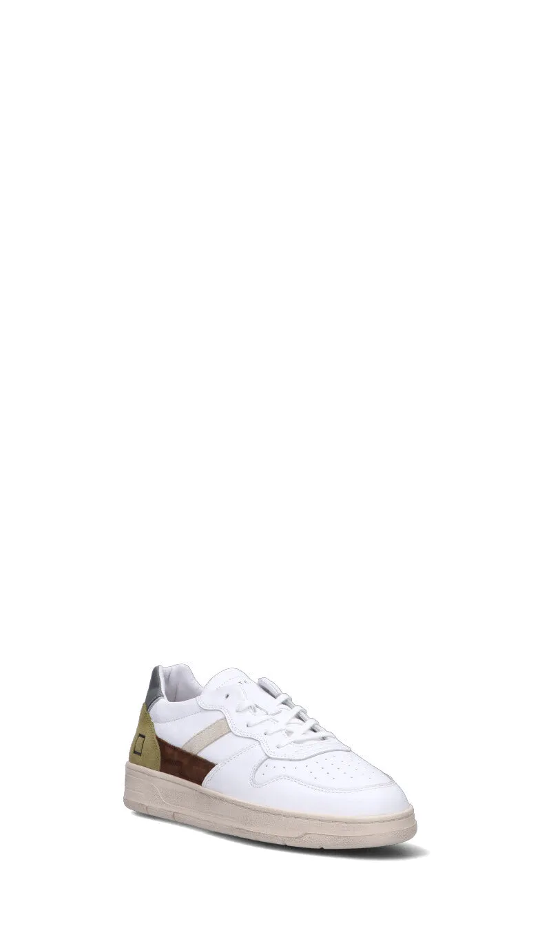 D.A.T.E. Sneaker uomo bianca in pelle