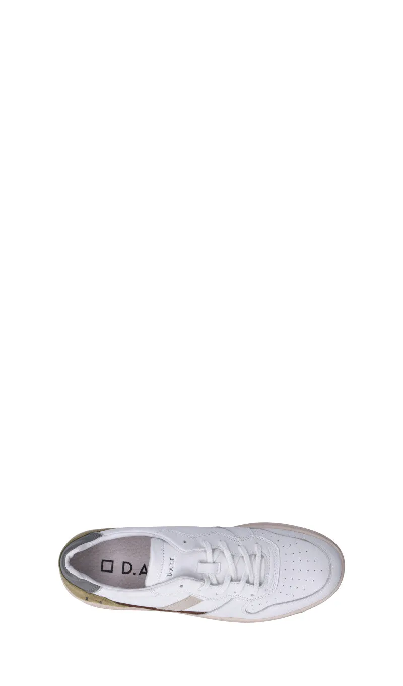 D.A.T.E. Sneaker uomo bianca in pelle