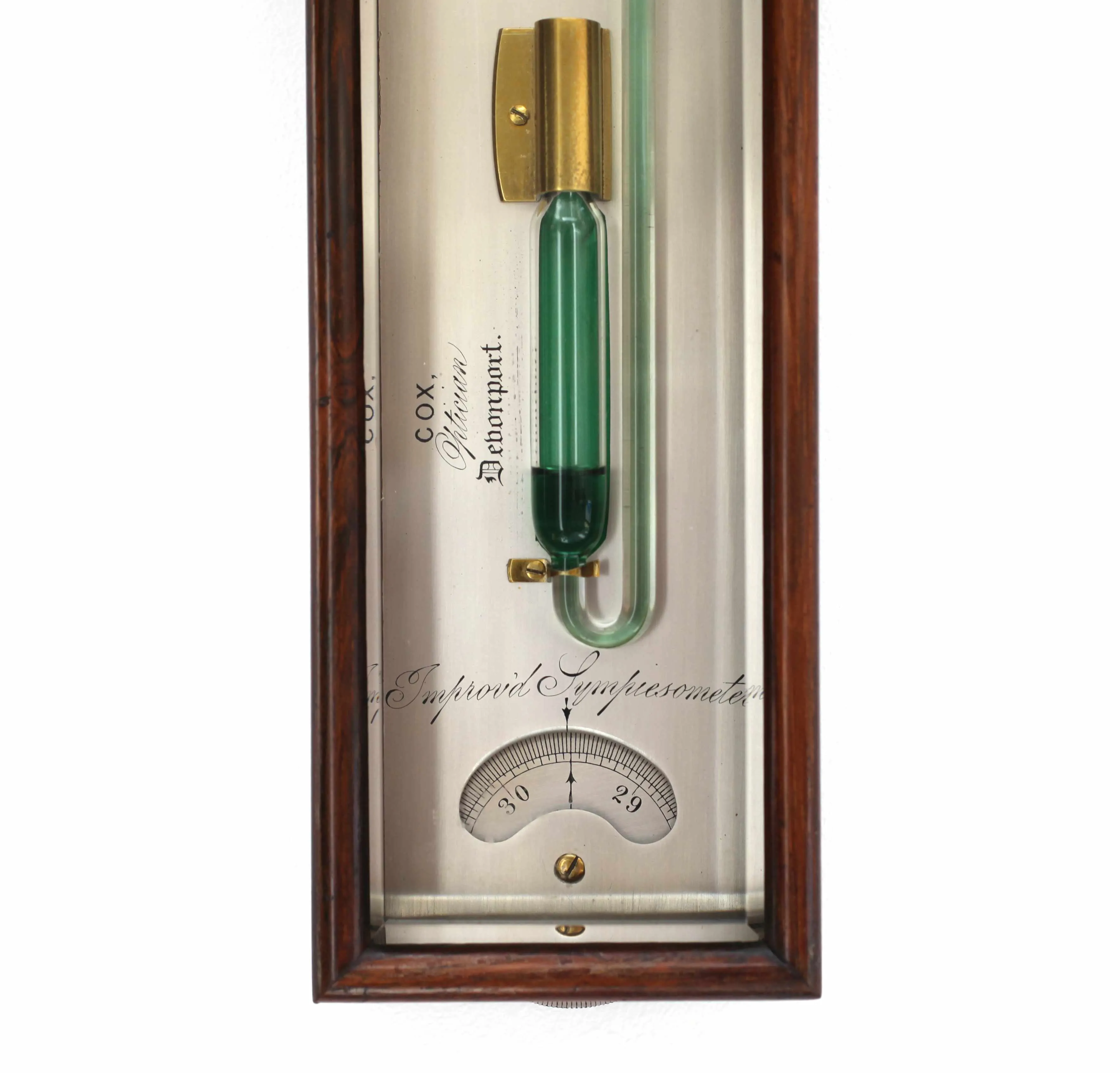Early Victorian Sympiesometer by Cox of Devonport