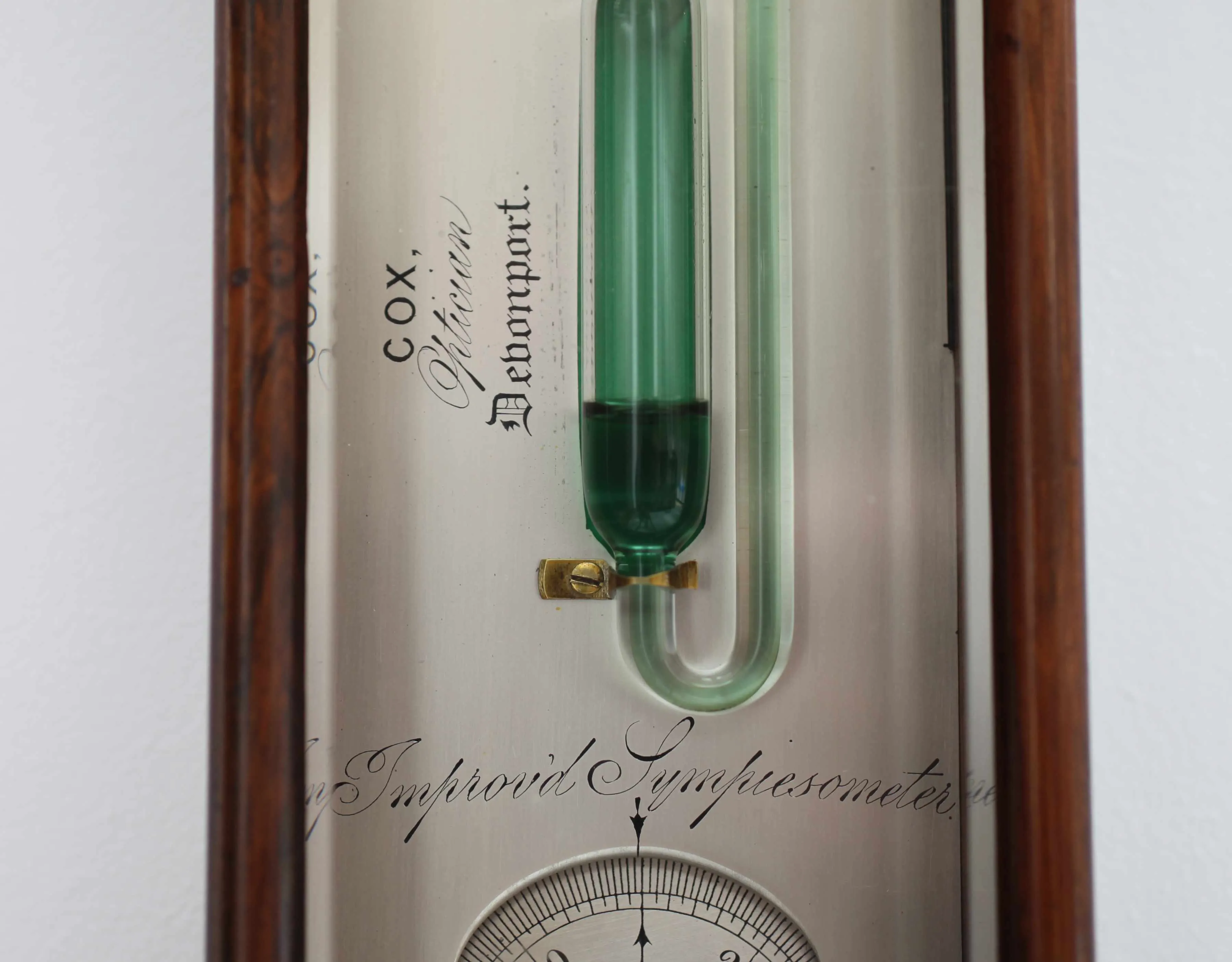 Early Victorian Sympiesometer by Cox of Devonport