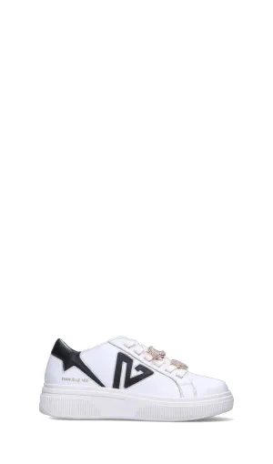 EMANUELLE VEE Sneaker donna bianca/nera in pelle