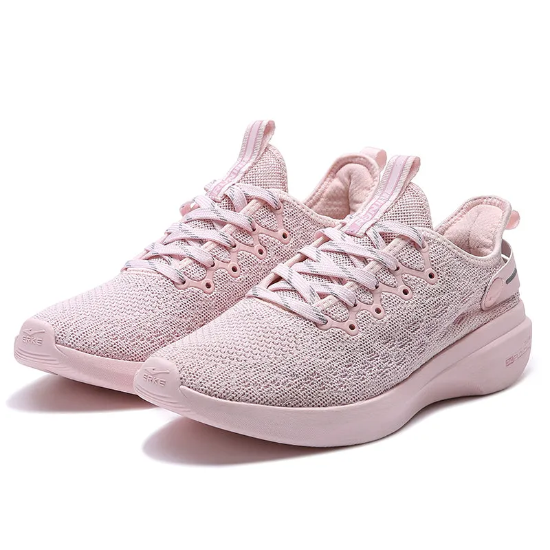 Erke Cushioning Shoes Women Running L.Pink/Pink 12120103449-207