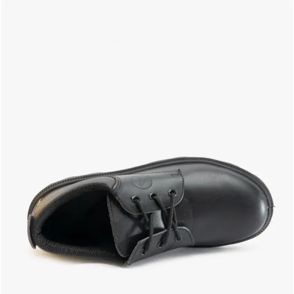 FS133 Mens Leather Safety Shoes Black