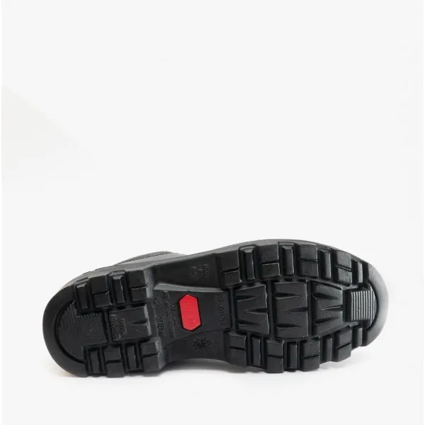 FS133 Mens Leather Safety Shoes Black