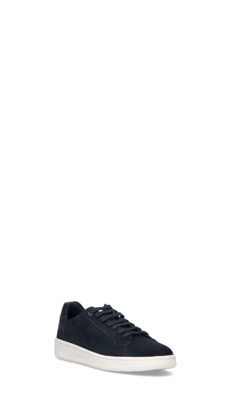 GEOX Sneaker uomo blu in suede