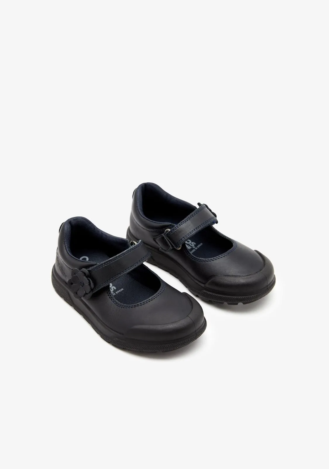 Girl's Navy Indestructibles Flower School Shoes
