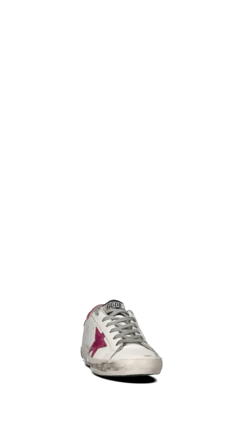 GOLDEN GOOSE Sneaker donna bianca/rosa in pelle