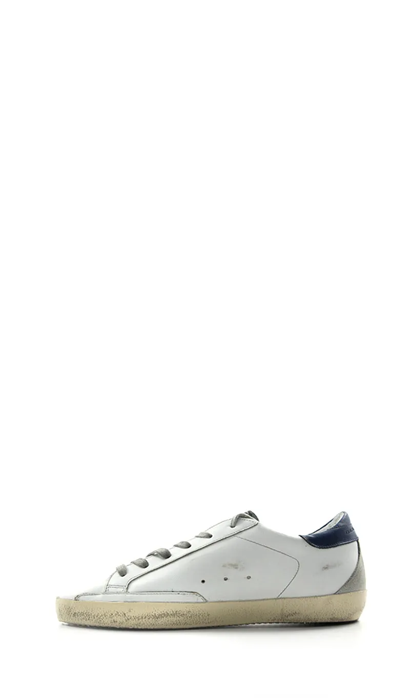 GOLDEN GOOSE SUPERSTAR Sneaker uomo bianca/blu in pelle