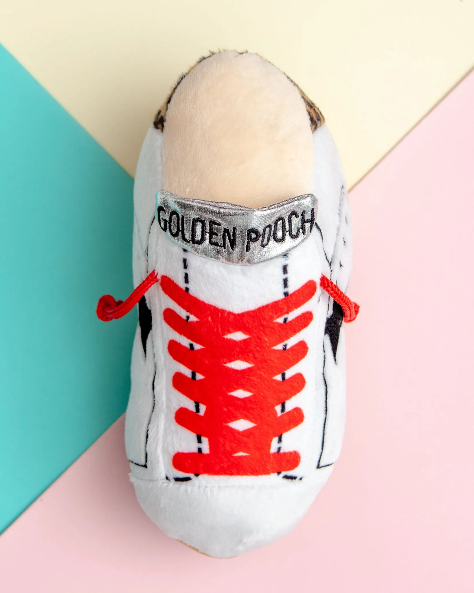 Golden Pooch Sneaker Plush Dog Toy