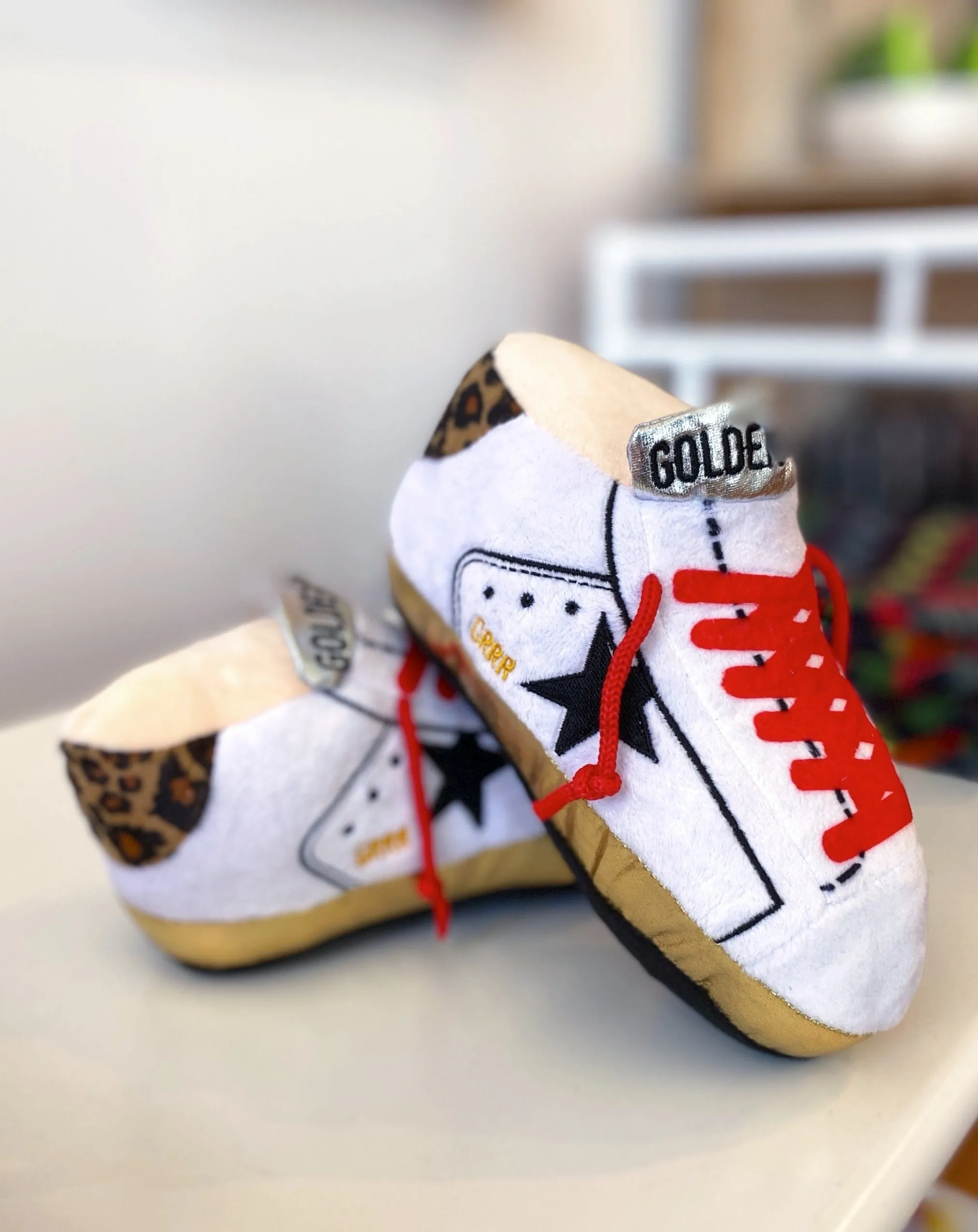 Golden Pooch Sneaker Plush Dog Toy