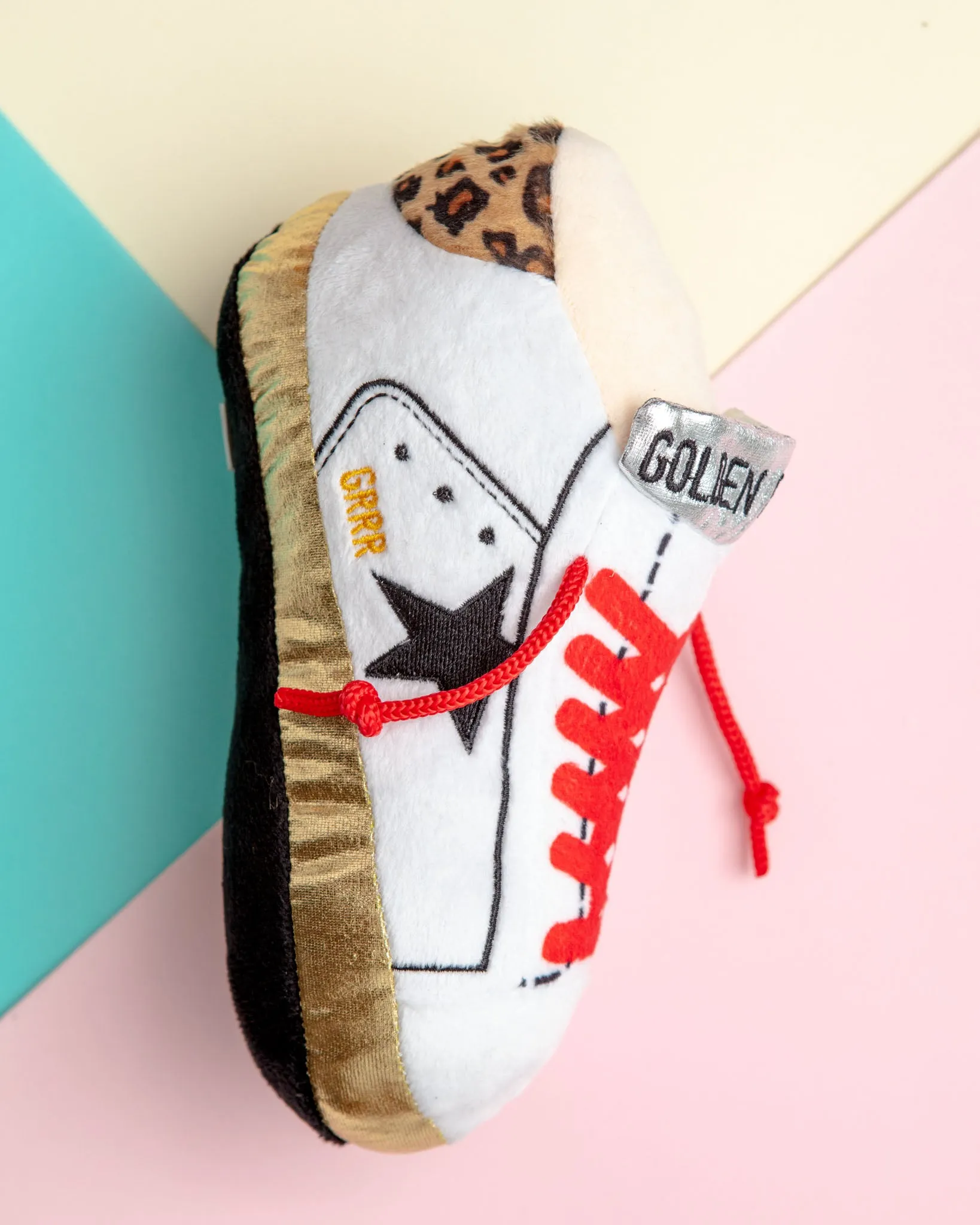 Golden Pooch Sneaker Plush Dog Toy