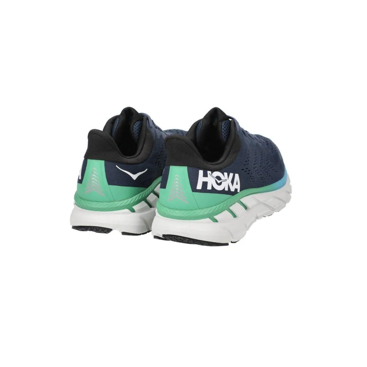 Hoka One One Clifton 7 Running Sport Shoes Fabric Blue Colour For Men