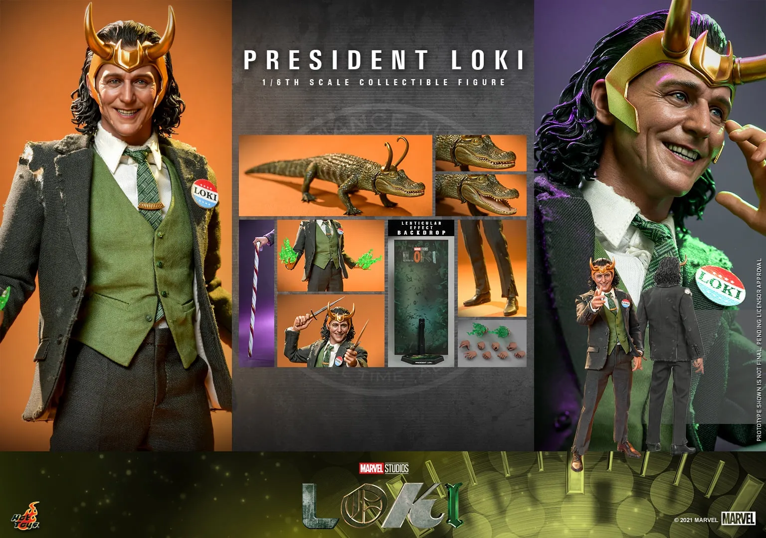 Hot Toys - TMS066 - Loki - 1/6th scale President Loki Collectible Figure