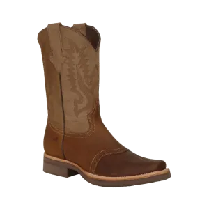 International M Men's Tekno Brown Square Toe Boot