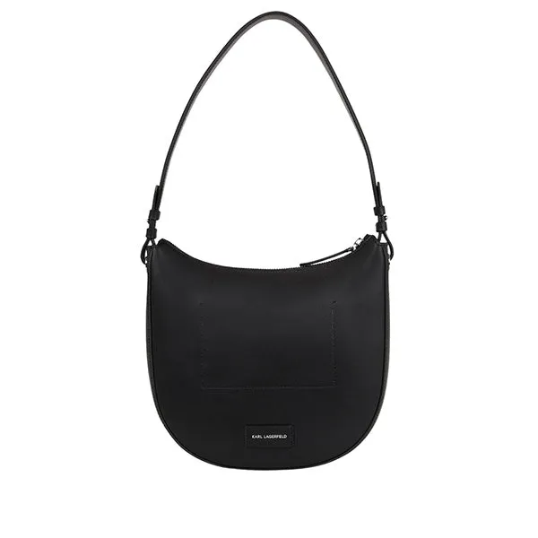 KARL LAGERFELD CIRCLE PERFORATED BLACK BAG