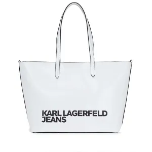 KARL LAGERFELD ESSENTIAL LOGO WHITE BAG