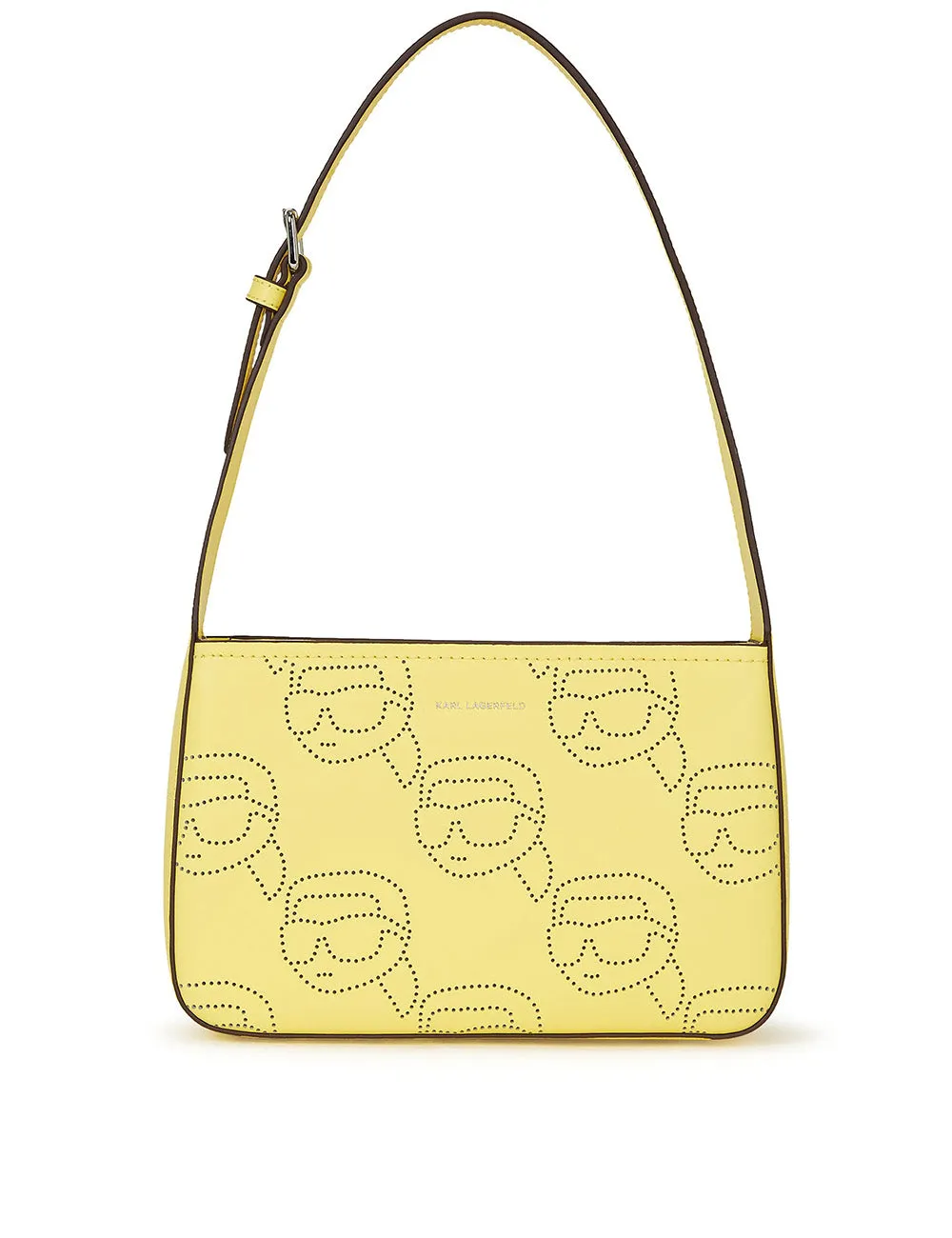 KARL LAGERFELD IKONIK PERFORATED YELLOW BAG