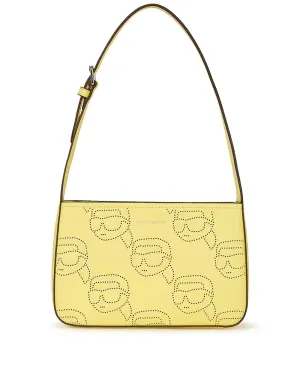 KARL LAGERFELD IKONIK PERFORATED YELLOW BAG