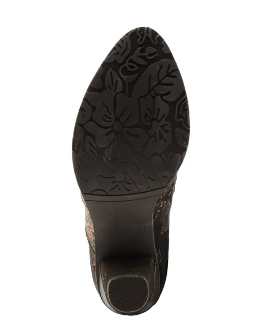 L'ARTISTE Brown Multi "MALAGIE-CROCO " Boots
