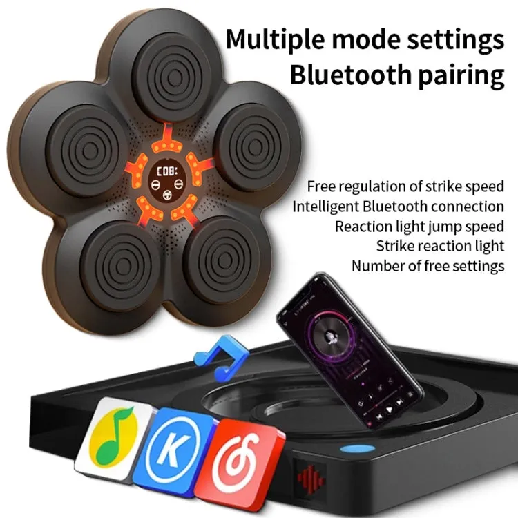 LED Light Smart Bluetooth Music Boxing Machine Home Punch-free Wall-mounted Electronic Boxer without Glove