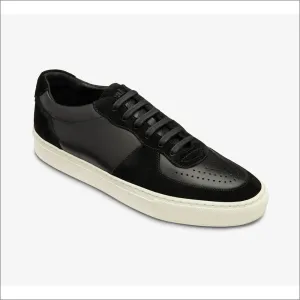 Loake Rush Black Leather and Suede Trainer--