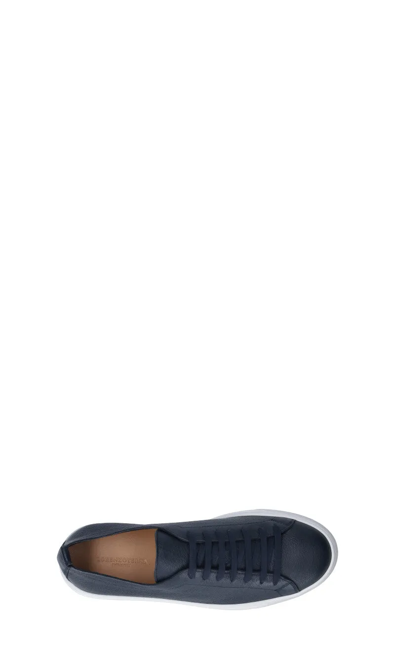 LORENZO TERRA Sneaker uomo blu in pelle