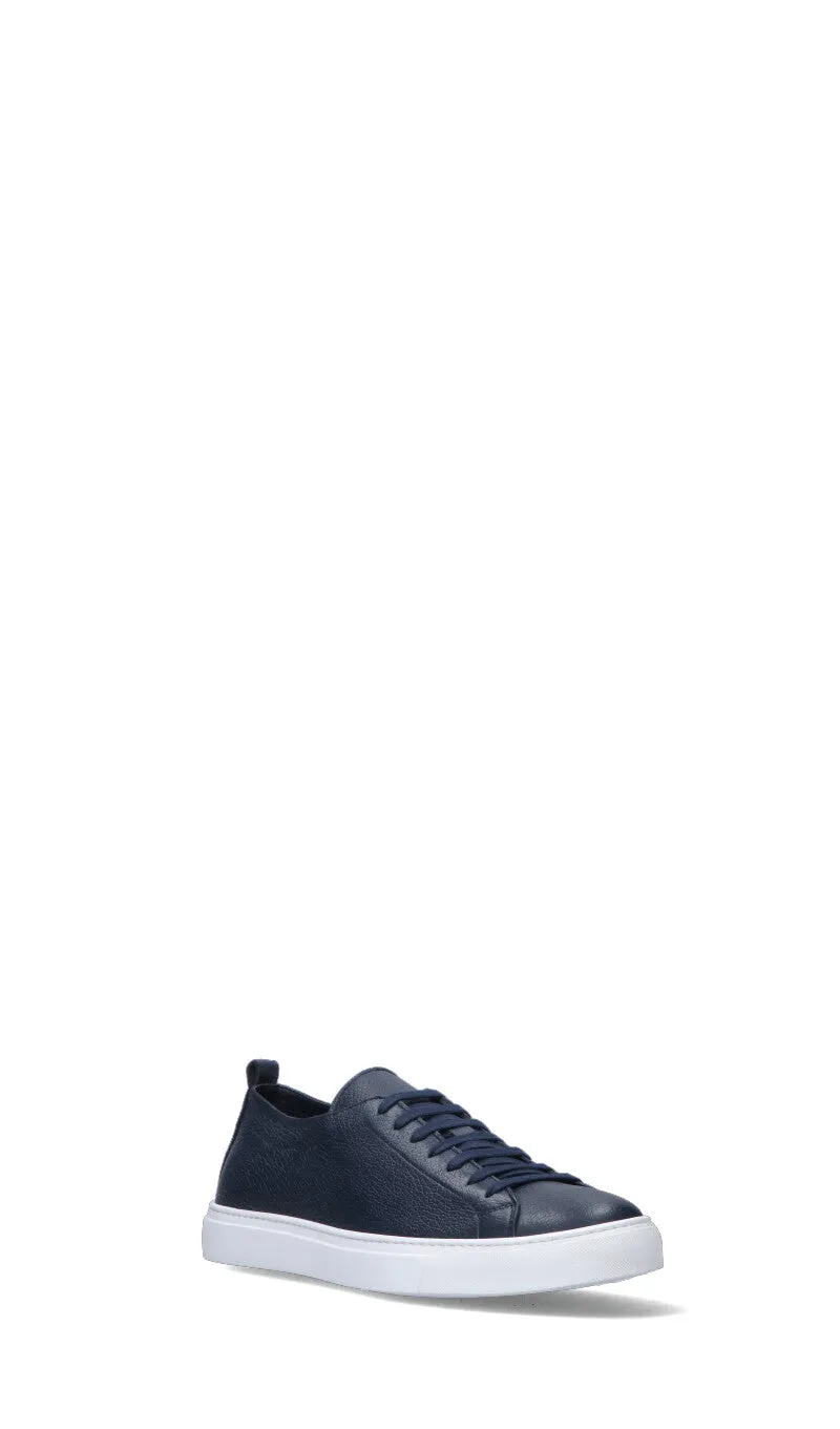 LORENZO TERRA Sneaker uomo blu in pelle