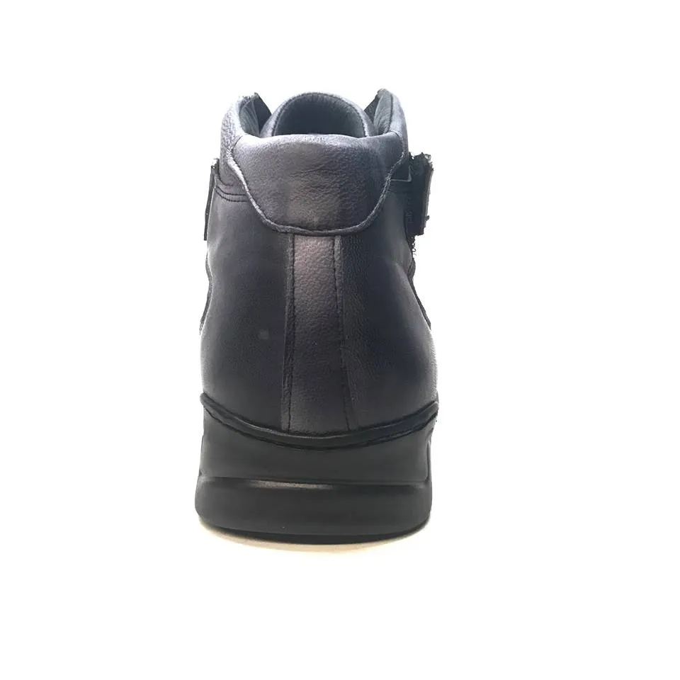 Mauri M764/1 Grey/Black Nappa Leather Hornback Strap Sneaker