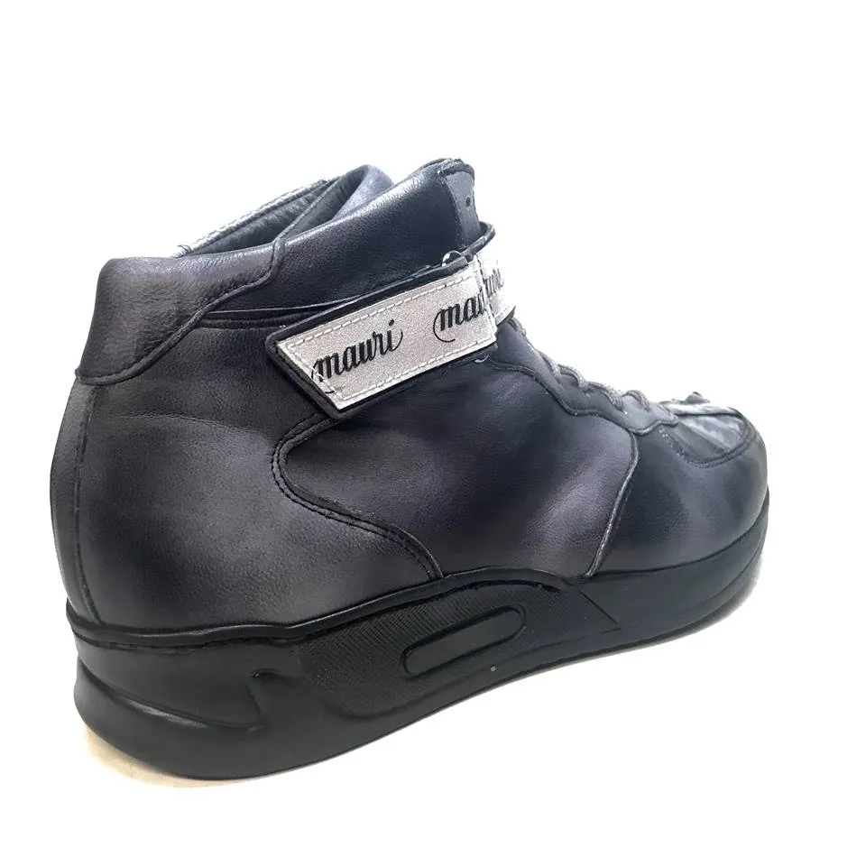 Mauri M764/1 Grey/Black Nappa Leather Hornback Strap Sneaker