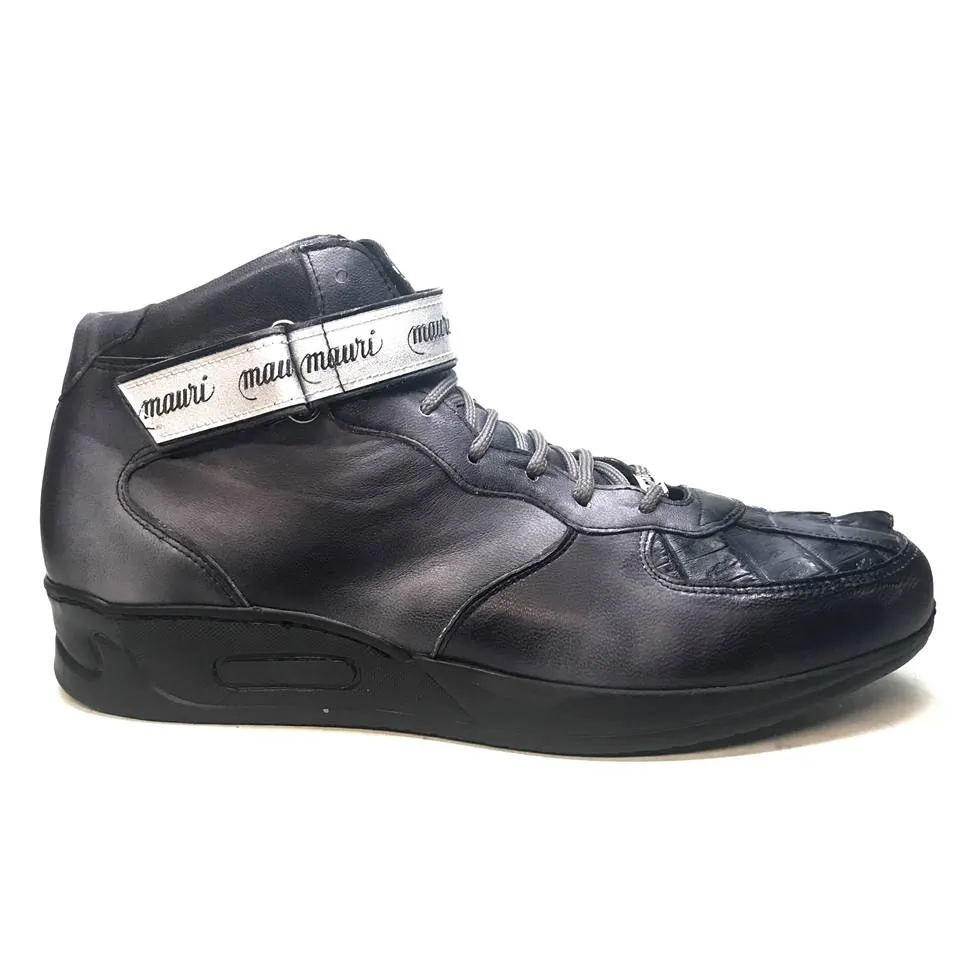 Mauri M764/1 Grey/Black Nappa Leather Hornback Strap Sneaker