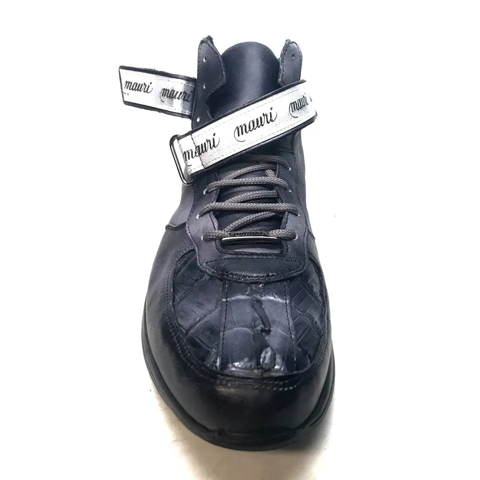 Mauri M764/1 Grey/Black Nappa Leather Hornback Strap Sneaker