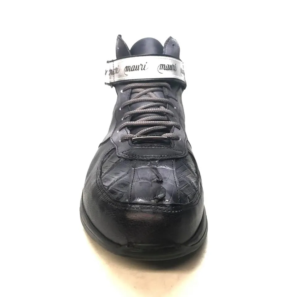 Mauri M764/1 Grey/Black Nappa Leather Hornback Strap Sneaker