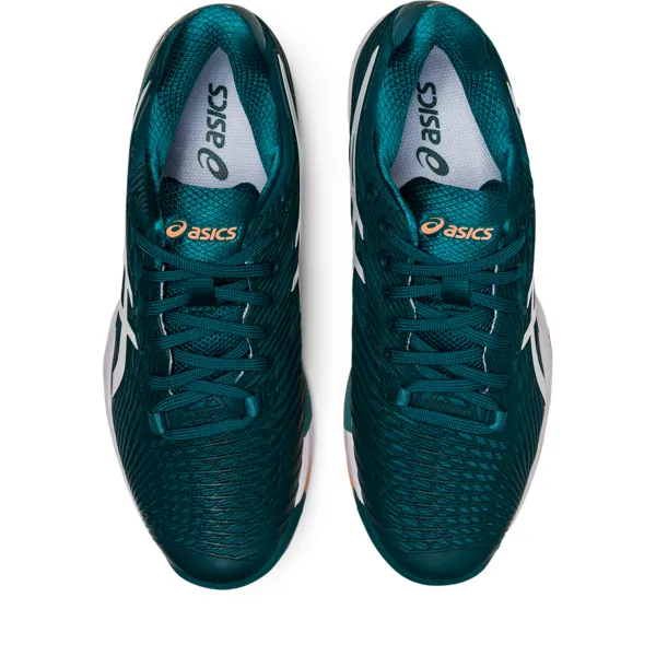 Mens Asics Solution Speed FF 2 Tennis Shoes - Pine/White