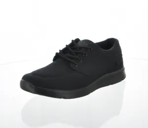 MEN'S SHOES BLACK FABRIC TENNIS SNEAKERS 1647M