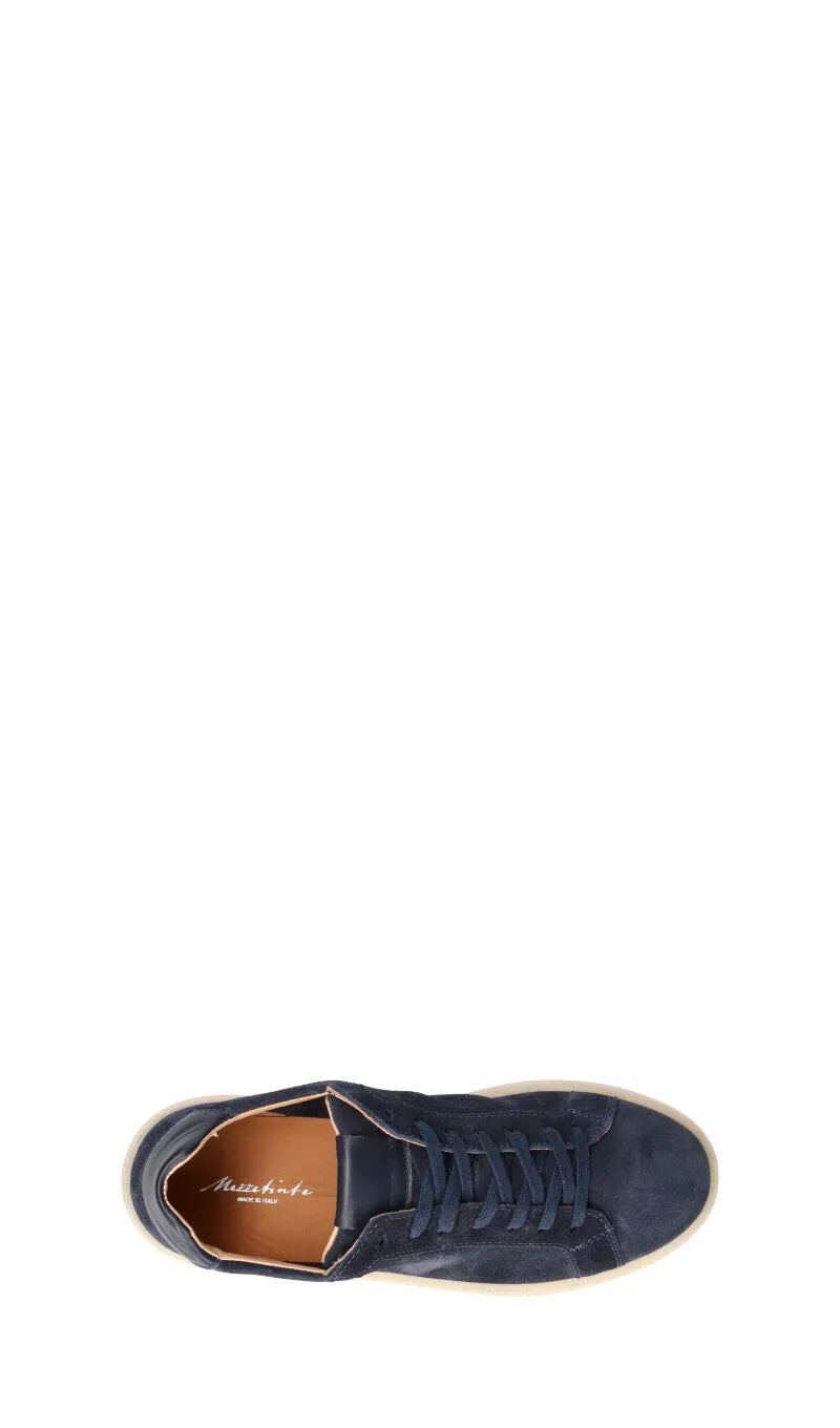 MEZZETINTE Sneaker uomo blu in suede
