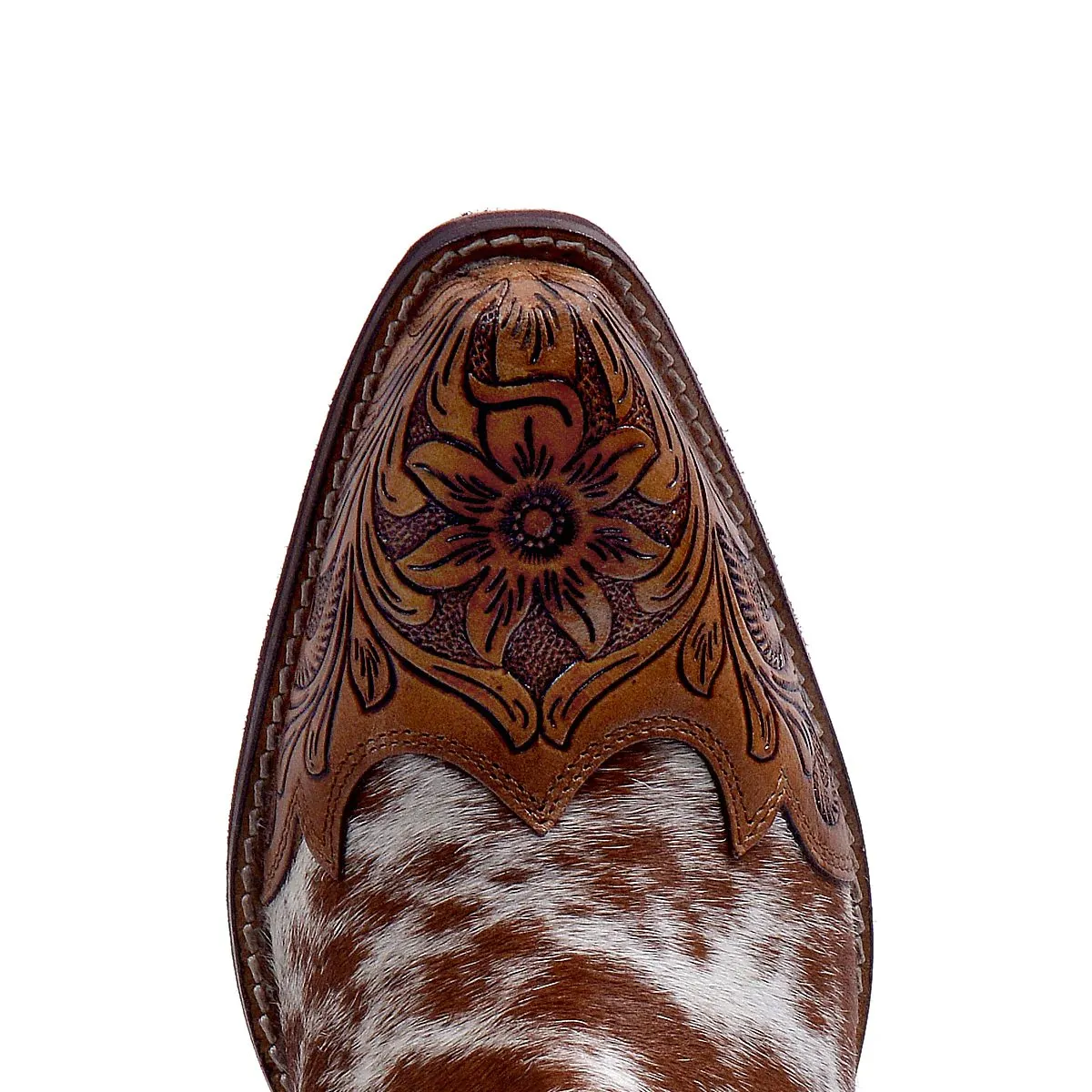 Myra Kelsey Anne Hair-on Hide & Hand-tooled Leather Boots