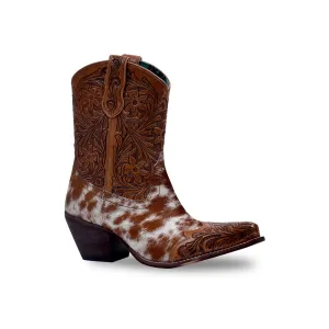 Myra Kelsey Anne Hair-on Hide & Hand-tooled Leather Boots