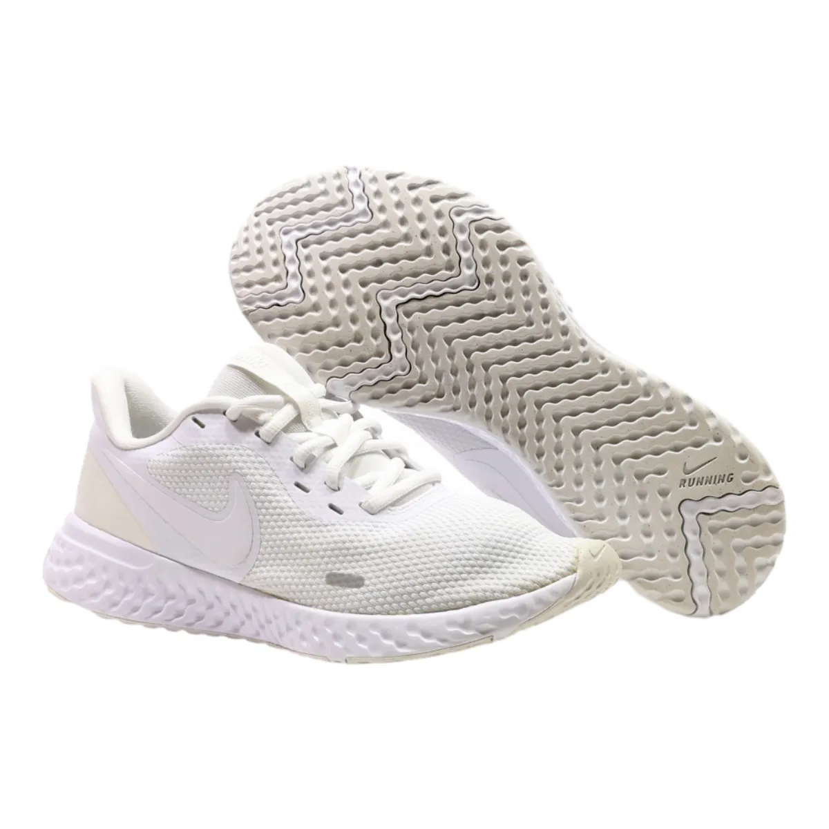 NIKE Revolution 5 2021 Sneaker Trainers White Synthetic Mens UK 6