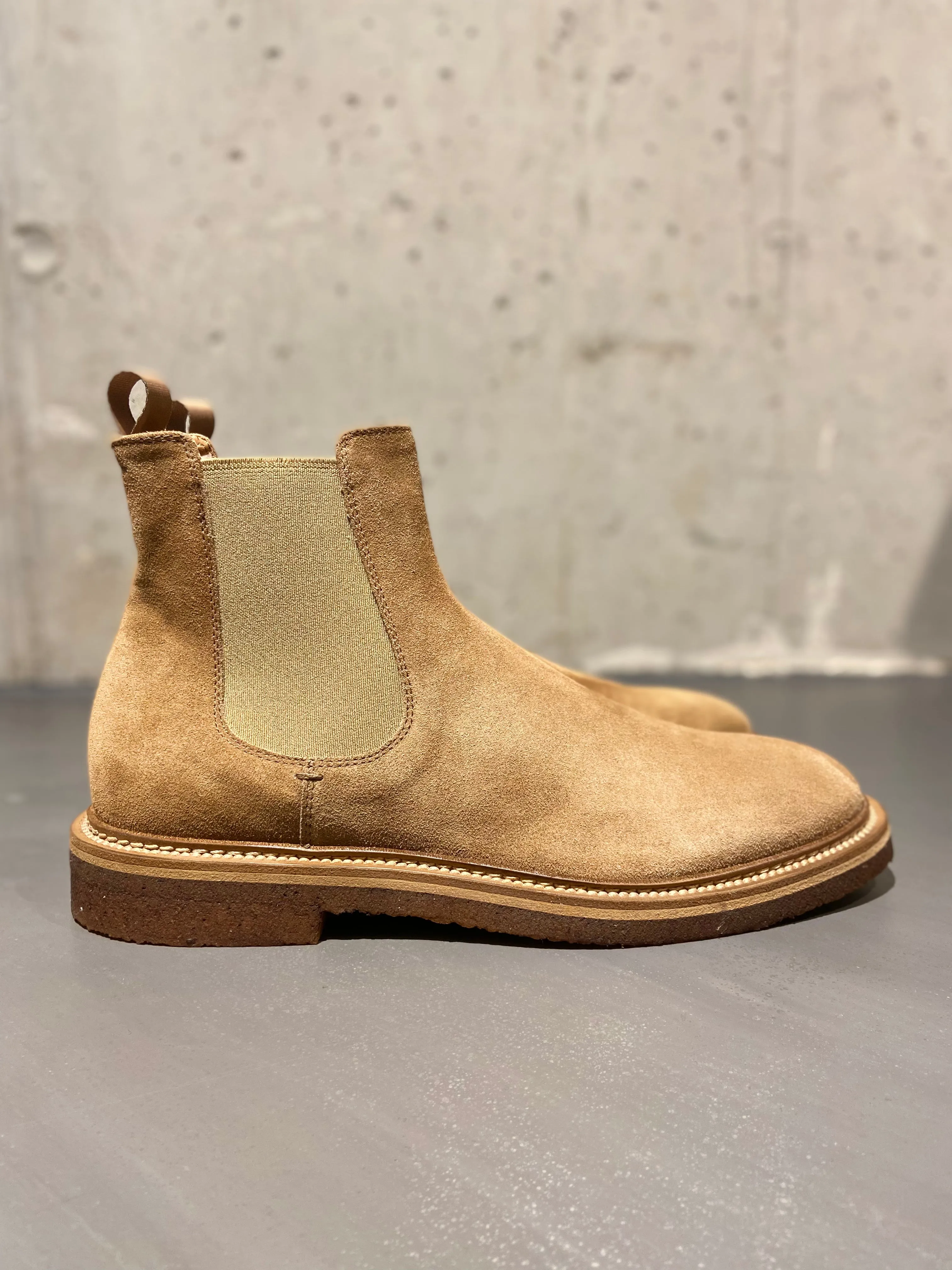 OFFICINE CREATIVE HOPKINS CREPE/121 CHELSEA BOOT SUEDE BROWN