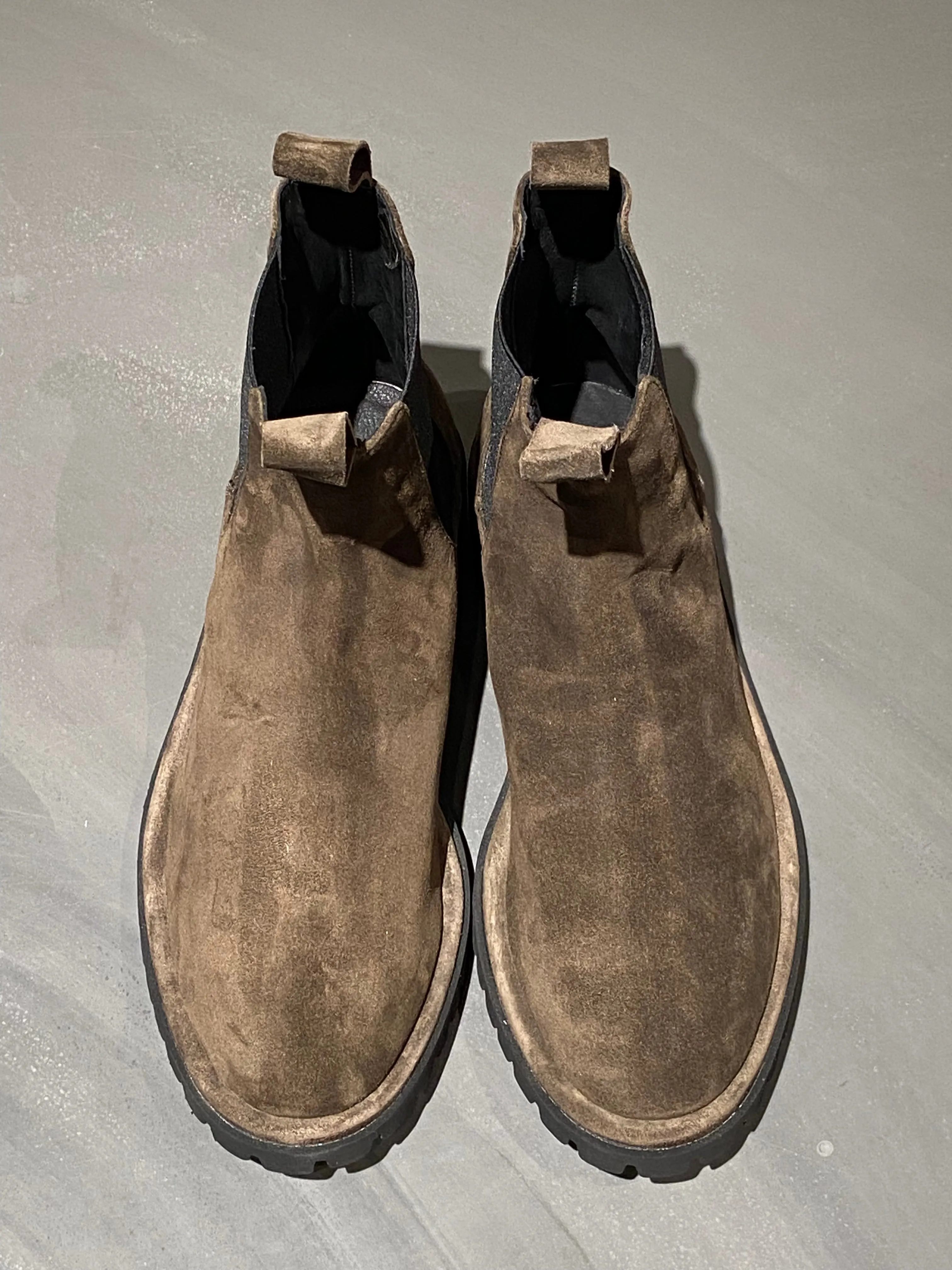 OFFICINE CREATIVE SPECTACULAR/010 BOOT SUEDE DARK BROWN
