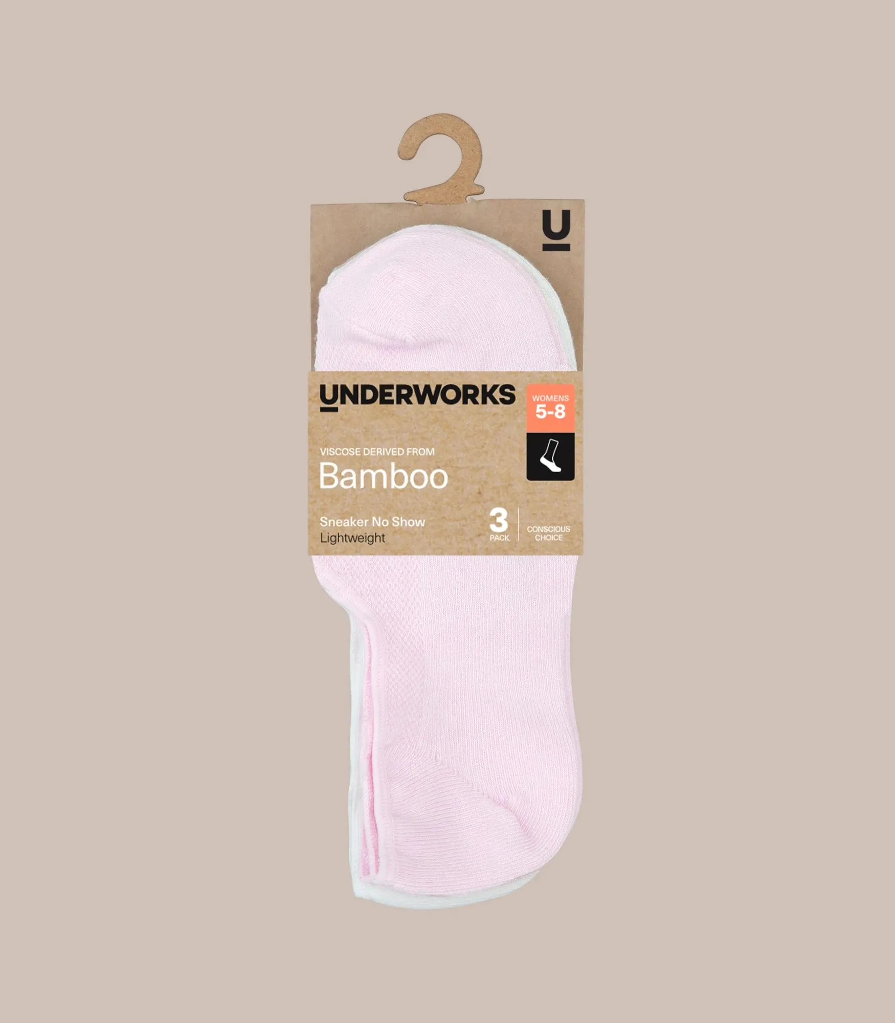 popular  3 Pack Bamboo Light Mesh Sneaker No Show Socks - Underworks