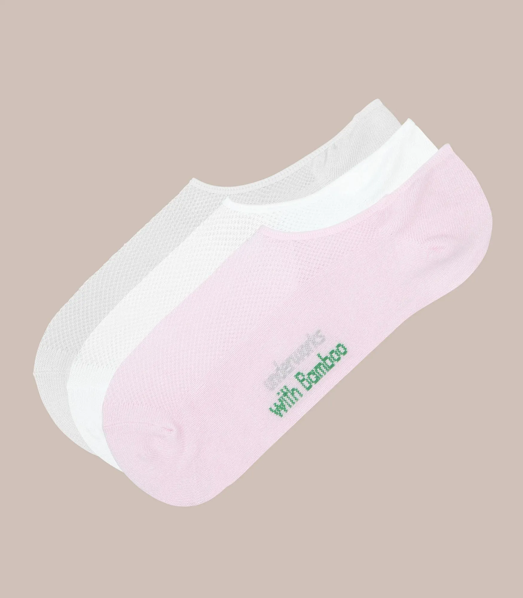 popular  3 Pack Bamboo Light Mesh Sneaker No Show Socks - Underworks