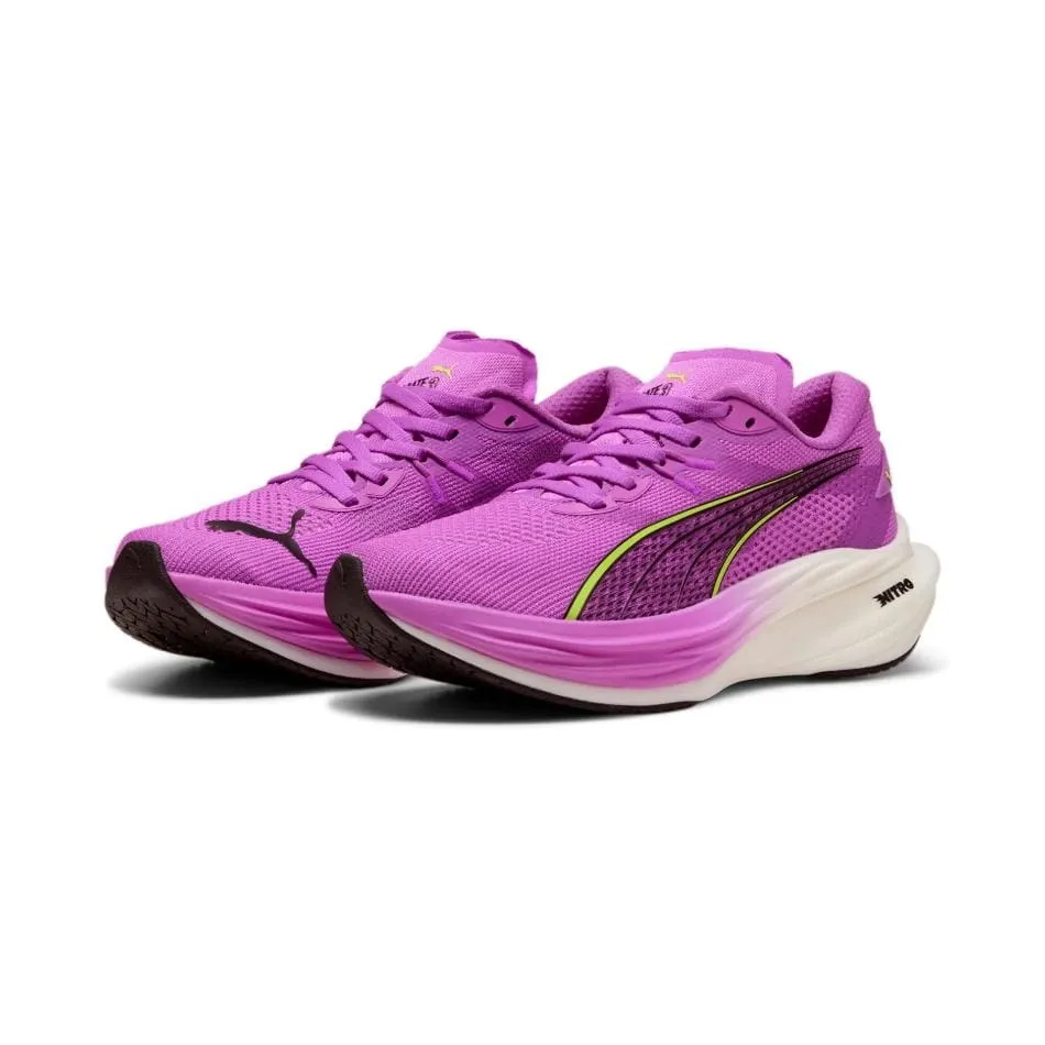 Puma Women's Deviate NITRO 3 Running Shoes in Pure Magenta/Yellow Alert/Puma White SS25