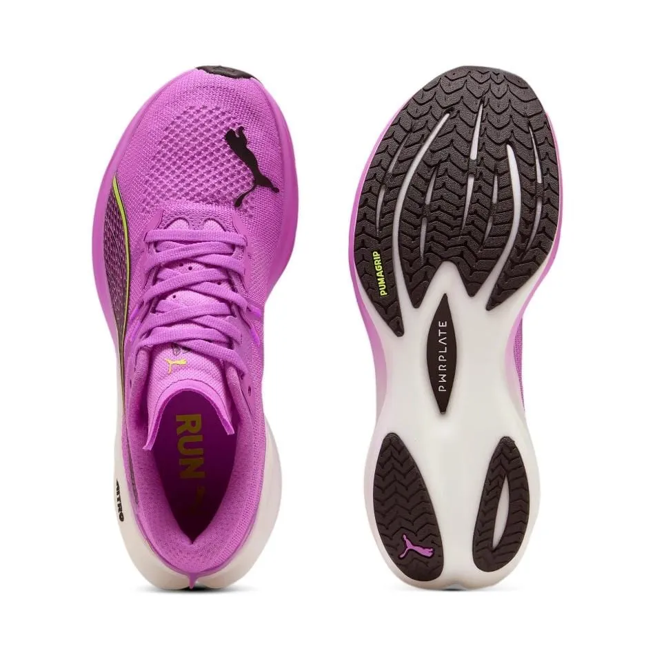 Puma Women's Deviate NITRO 3 Running Shoes in Pure Magenta/Yellow Alert/Puma White SS25