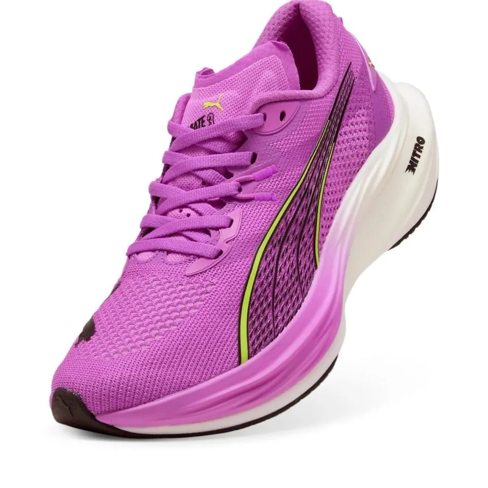 Puma Women's Deviate NITRO 3 Running Shoes in Pure Magenta/Yellow Alert/Puma White SS25